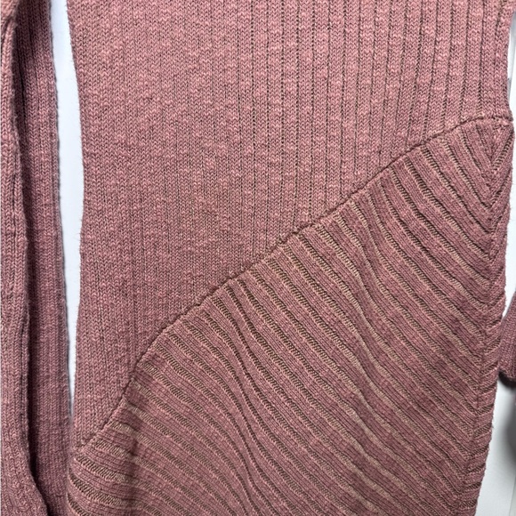 NWT Bohme Elegant Off-Shoulder Asymmetrical Ribbed Knit Maxi Dress Clay Small - Picture 11 of 13